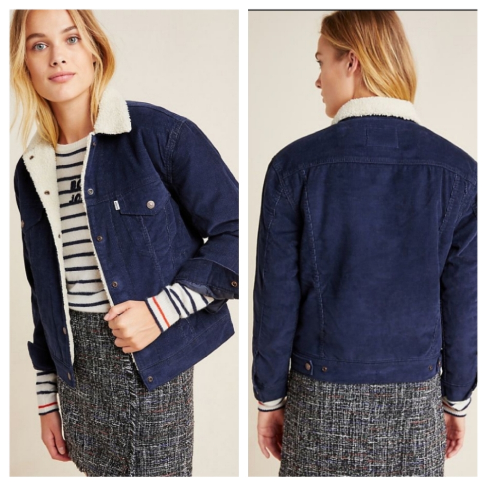 NWT LEVI'S Ex-Boyfriend Sherpa Lined Jacket NWT